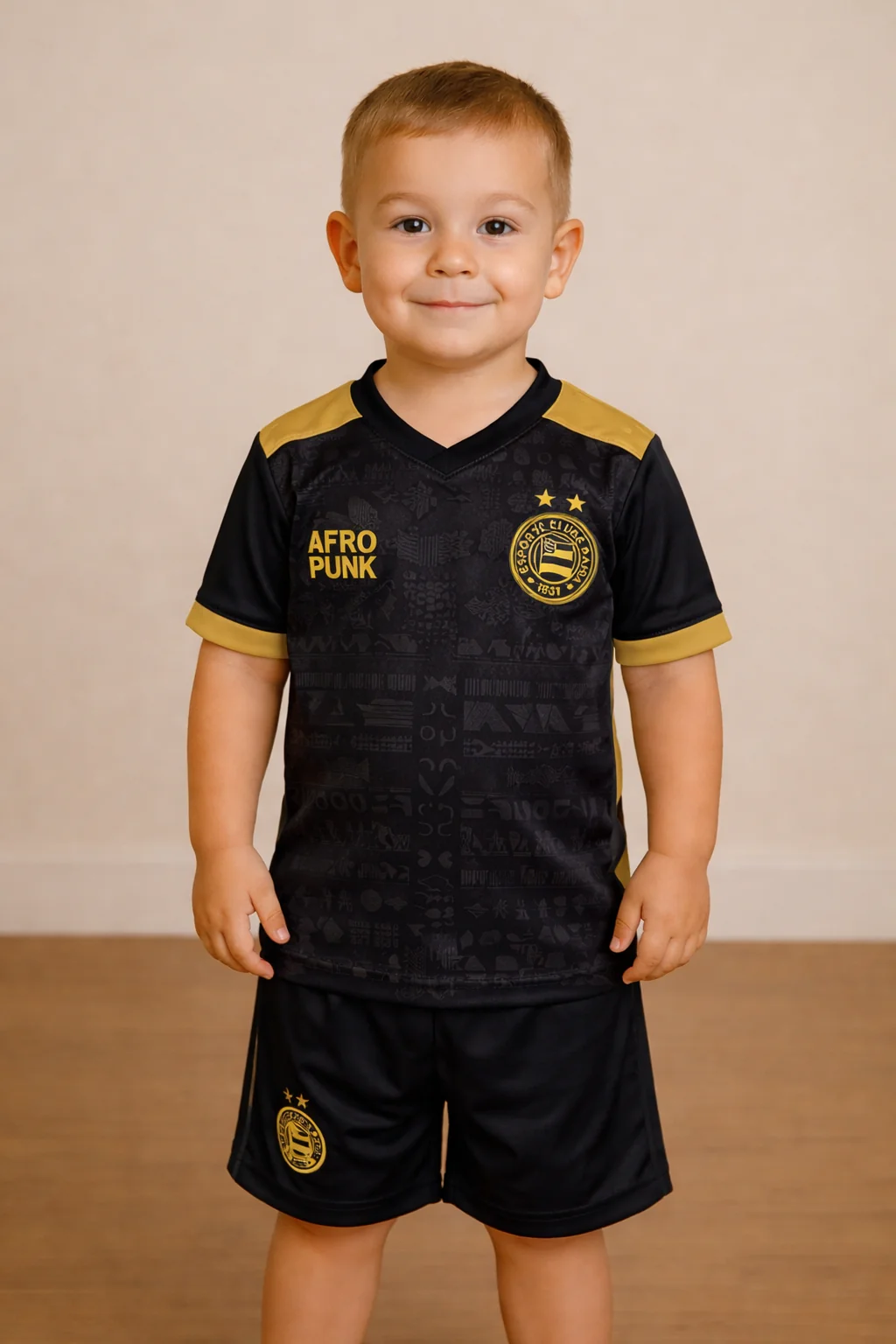 CAMISA BAHIA AFRO PUNK JUVENIL 8 A 12 ANOS