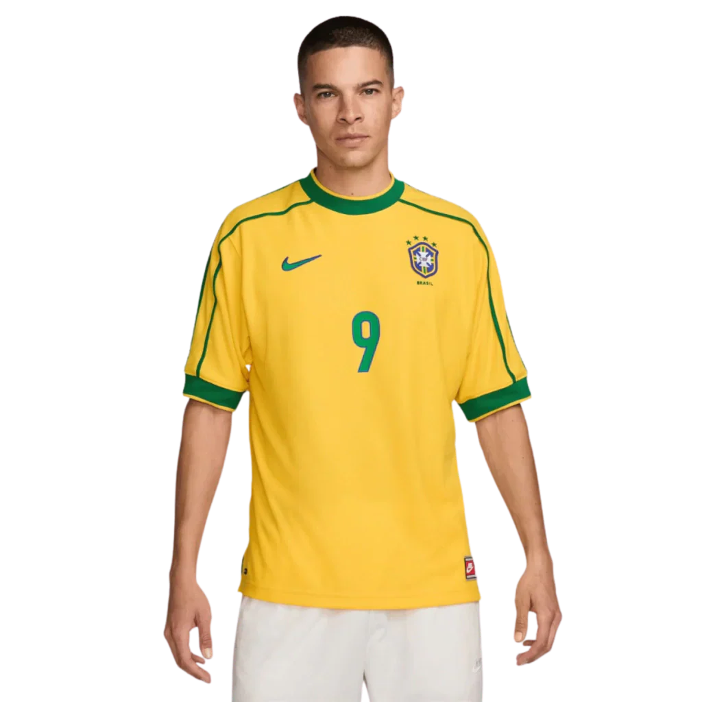 Camisa Brasil Retro 98 Ronaldo 9