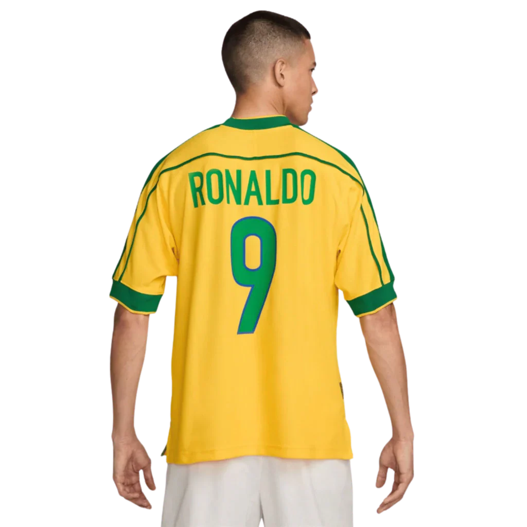 Camisa Brasil Retro 98 Ronaldo 9 - Image 2