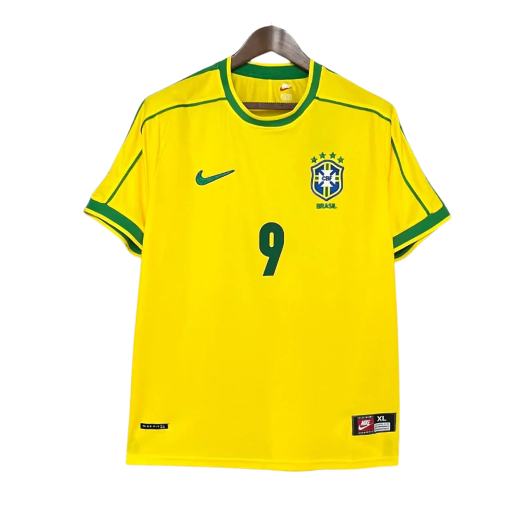Camisa Brasil Retro 98 Ronaldo 9 - Image 3