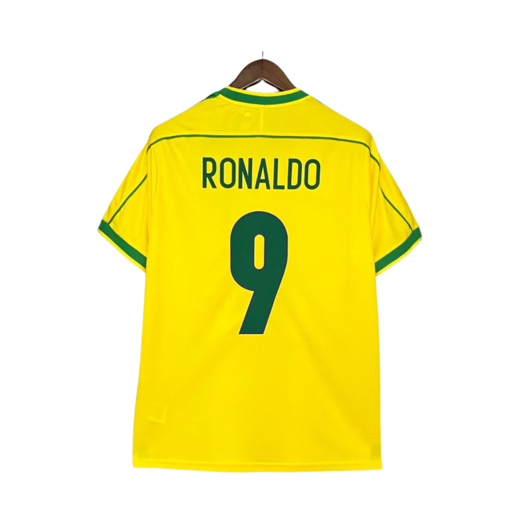 Camisa Brasil Retro 98 Ronaldo 9 - Image 4